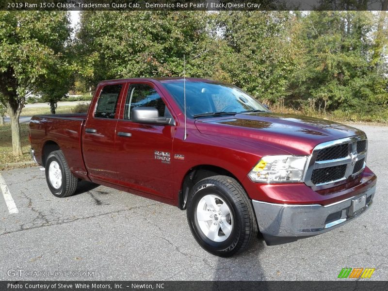Delmonico Red Pearl / Black/Diesel Gray 2019 Ram 1500 Classic Tradesman Quad Cab