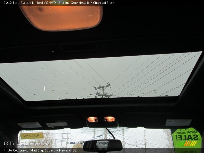 Sterling Gray Metallic / Charcoal Black 2012 Ford Escape Limited V6 4WD