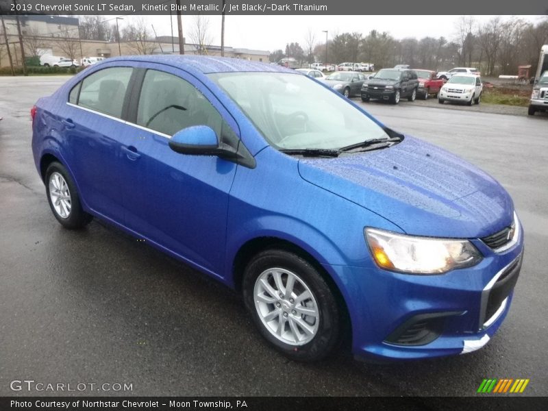 Kinetic Blue Metallic / Jet Black/­Dark Titanium 2019 Chevrolet Sonic LT Sedan