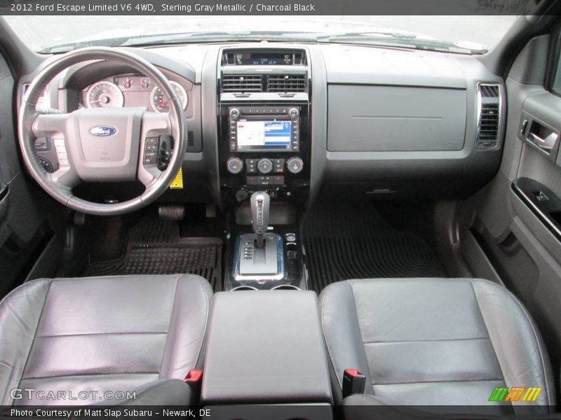 Sterling Gray Metallic / Charcoal Black 2012 Ford Escape Limited V6 4WD