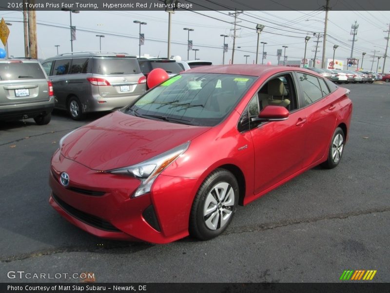 Hypersonic Red / Harvest Beige 2016 Toyota Prius Four Touring