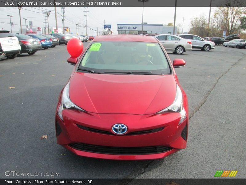 Hypersonic Red / Harvest Beige 2016 Toyota Prius Four Touring