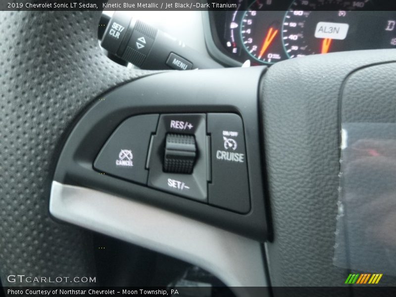 Kinetic Blue Metallic / Jet Black/­Dark Titanium 2019 Chevrolet Sonic LT Sedan