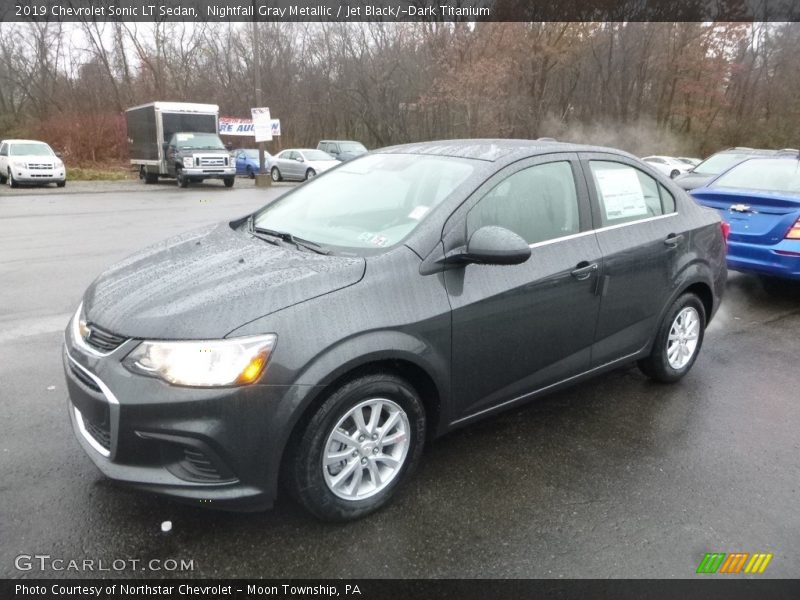 Nightfall Gray Metallic / Jet Black/­Dark Titanium 2019 Chevrolet Sonic LT Sedan