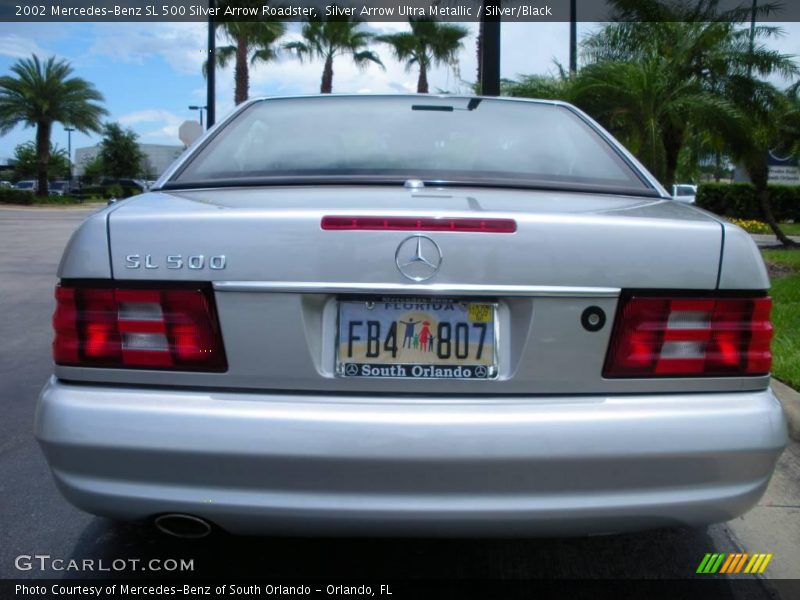 Silver Arrow Ultra Metallic / Silver/Black 2002 Mercedes-Benz SL 500 Silver Arrow Roadster