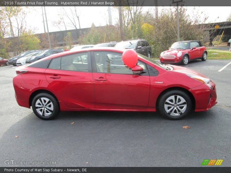 Hypersonic Red / Harvest Beige 2016 Toyota Prius Four Touring
