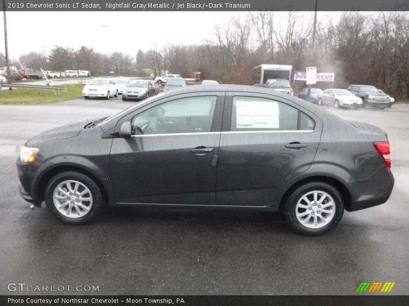 Nightfall Gray Metallic / Jet Black/­Dark Titanium 2019 Chevrolet Sonic LT Sedan