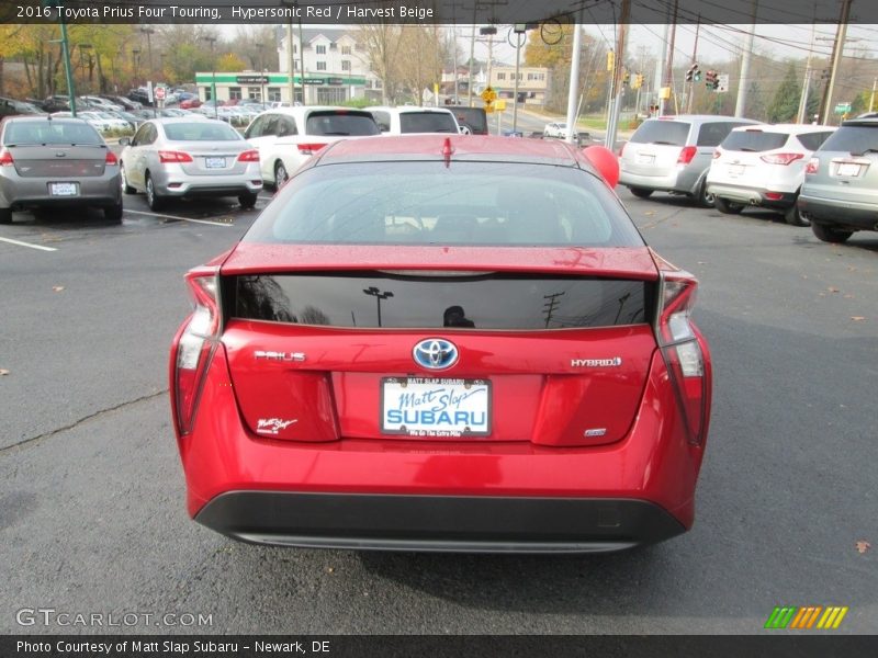 Hypersonic Red / Harvest Beige 2016 Toyota Prius Four Touring