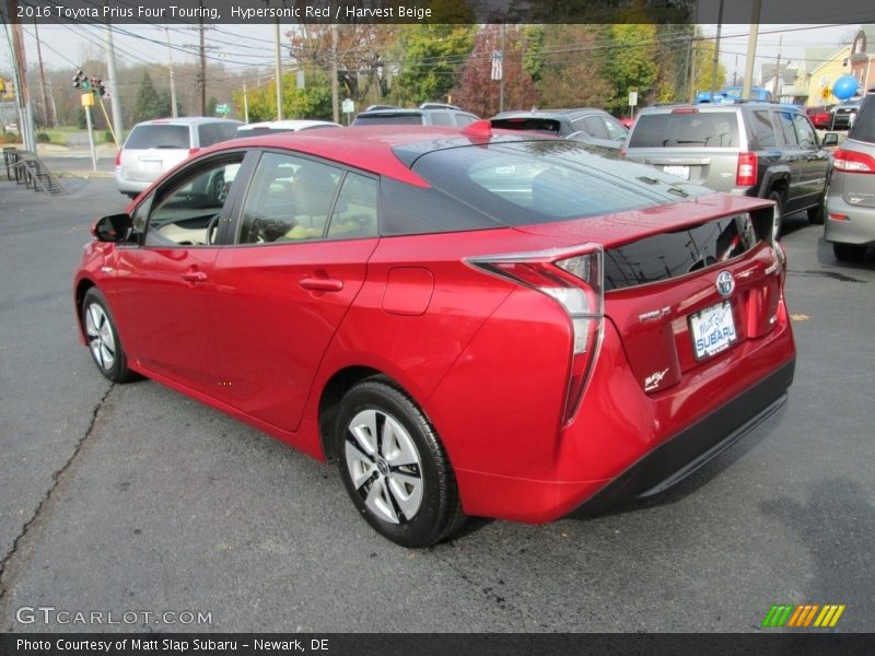 Hypersonic Red / Harvest Beige 2016 Toyota Prius Four Touring