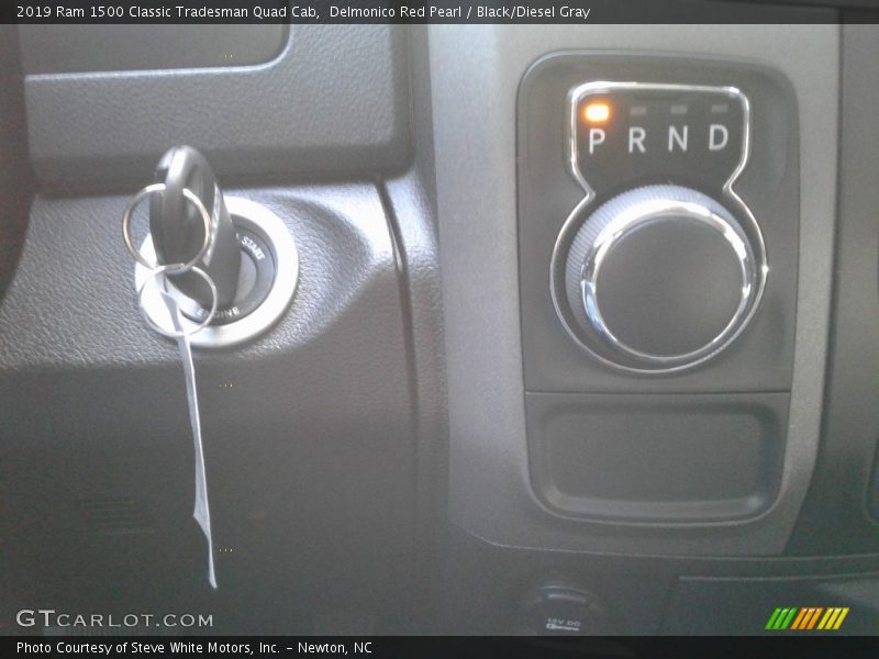 Delmonico Red Pearl / Black/Diesel Gray 2019 Ram 1500 Classic Tradesman Quad Cab