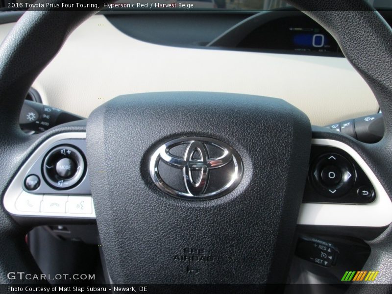 Hypersonic Red / Harvest Beige 2016 Toyota Prius Four Touring