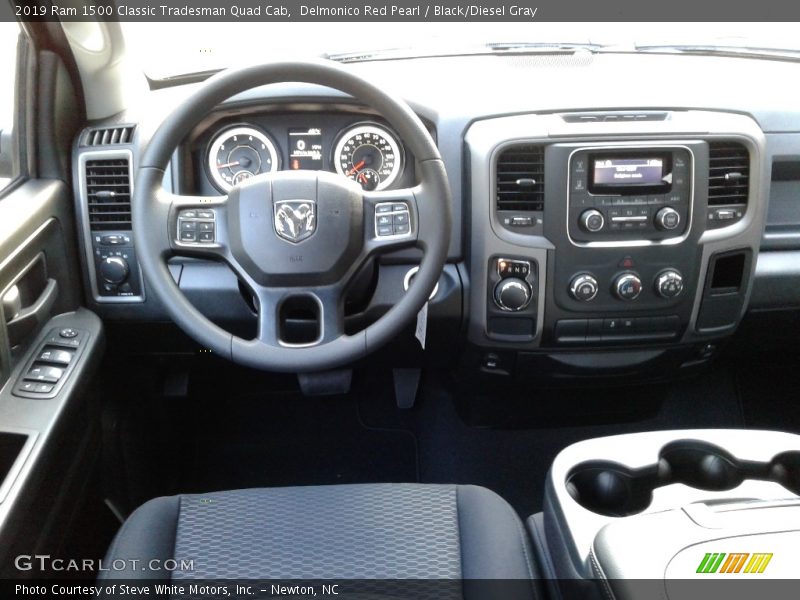 Delmonico Red Pearl / Black/Diesel Gray 2019 Ram 1500 Classic Tradesman Quad Cab