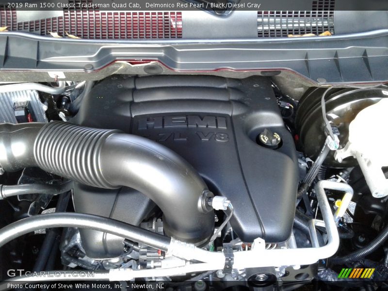 Delmonico Red Pearl / Black/Diesel Gray 2019 Ram 1500 Classic Tradesman Quad Cab
