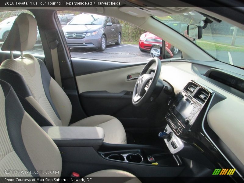 Hypersonic Red / Harvest Beige 2016 Toyota Prius Four Touring