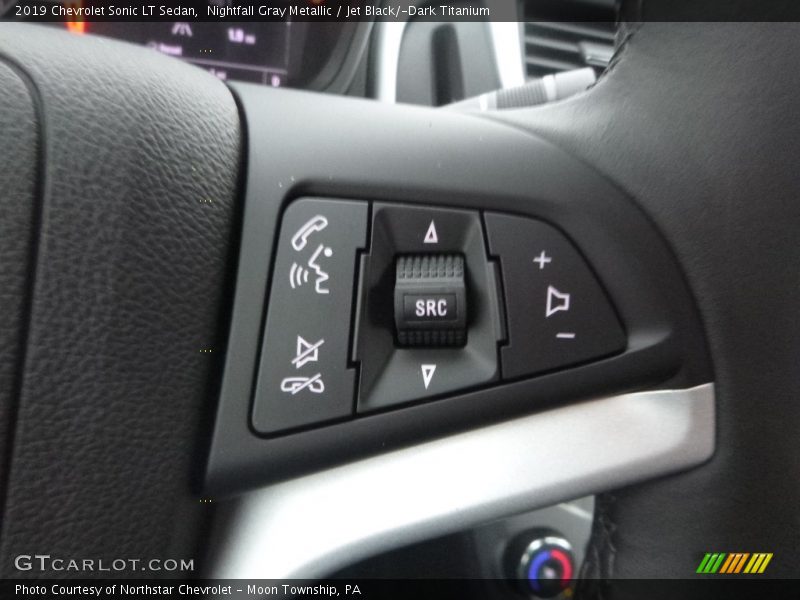 Nightfall Gray Metallic / Jet Black/­Dark Titanium 2019 Chevrolet Sonic LT Sedan