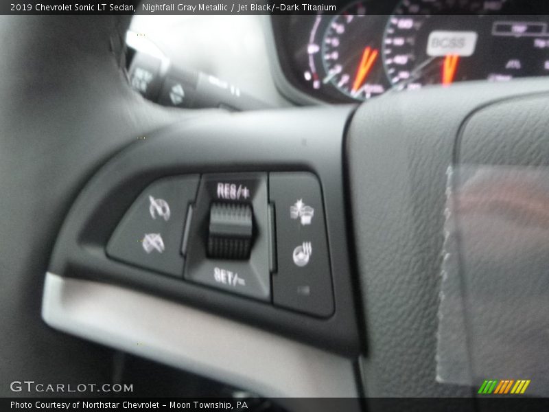 Nightfall Gray Metallic / Jet Black/­Dark Titanium 2019 Chevrolet Sonic LT Sedan