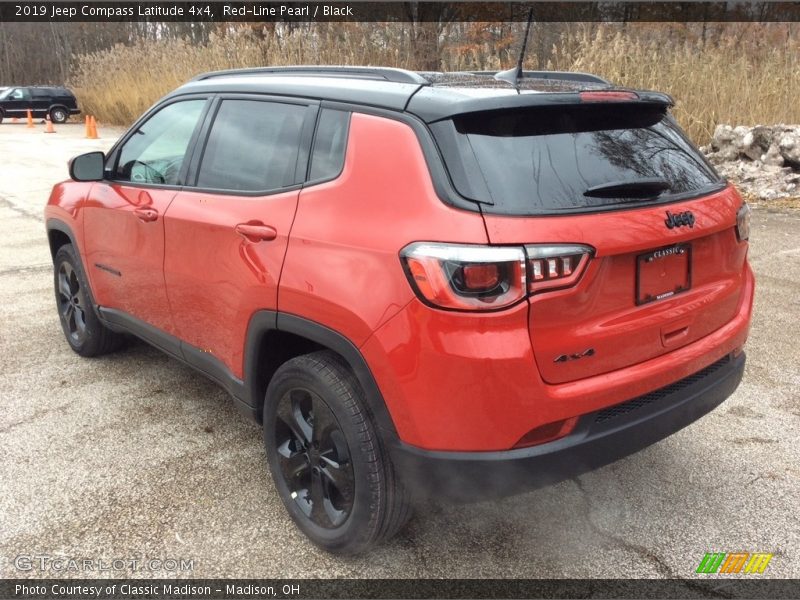 Red-Line Pearl / Black 2019 Jeep Compass Latitude 4x4