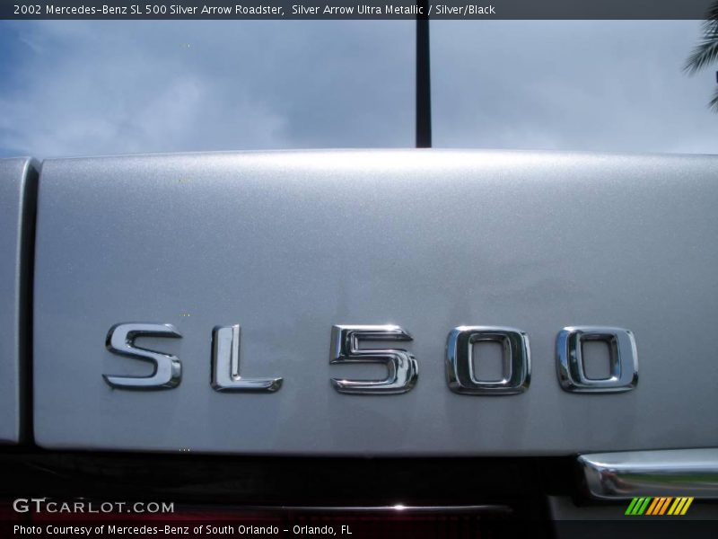 Silver Arrow Ultra Metallic / Silver/Black 2002 Mercedes-Benz SL 500 Silver Arrow Roadster