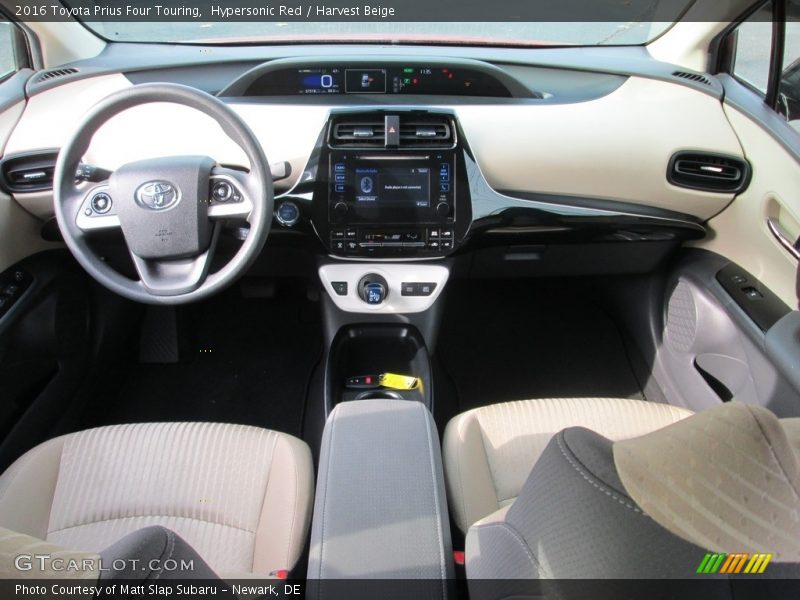 Hypersonic Red / Harvest Beige 2016 Toyota Prius Four Touring