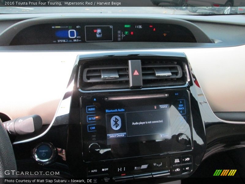 Hypersonic Red / Harvest Beige 2016 Toyota Prius Four Touring