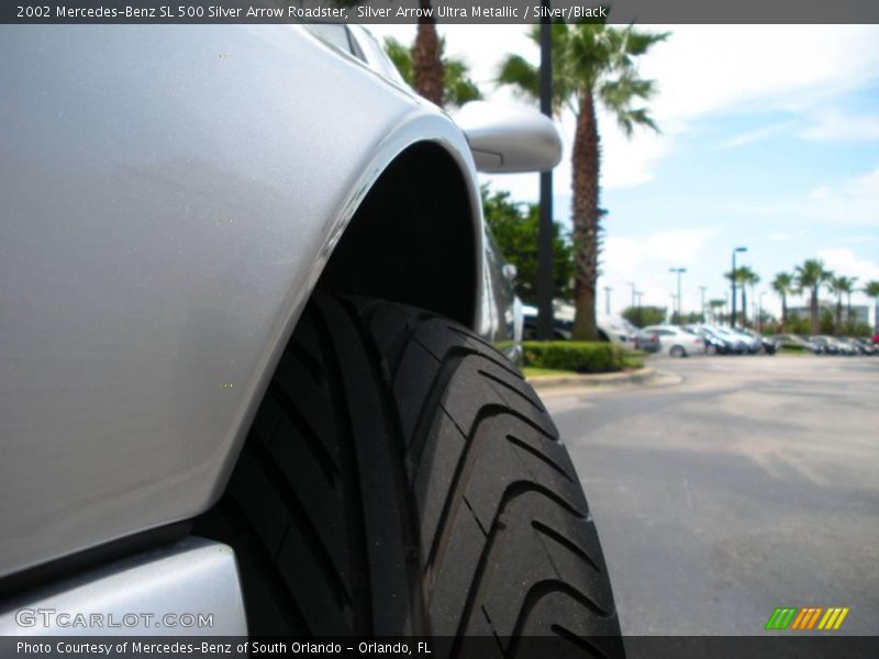 Silver Arrow Ultra Metallic / Silver/Black 2002 Mercedes-Benz SL 500 Silver Arrow Roadster