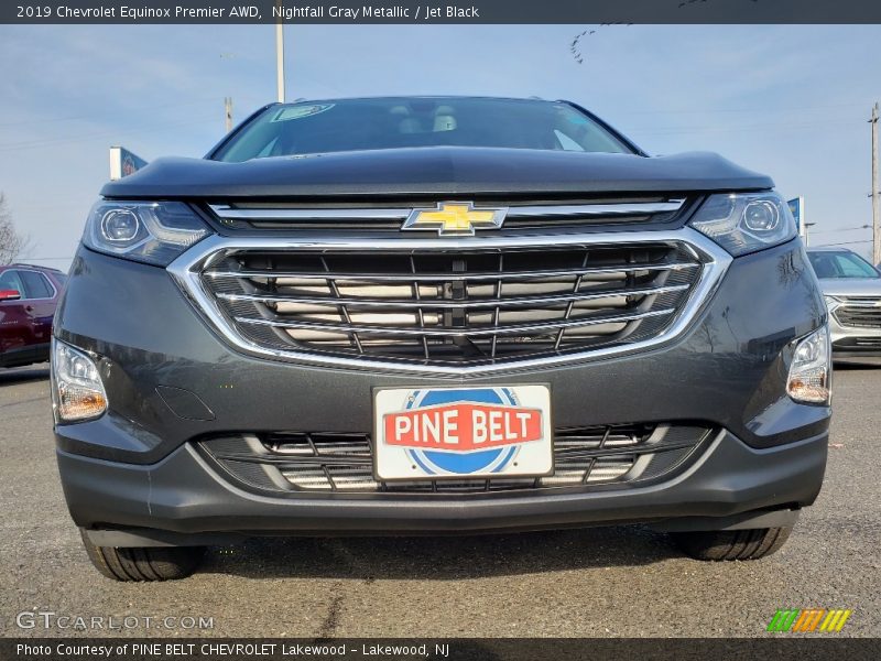 Nightfall Gray Metallic / Jet Black 2019 Chevrolet Equinox Premier AWD