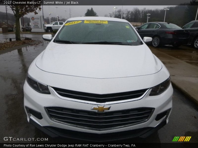 Summit White / Jet Black 2017 Chevrolet Malibu LT