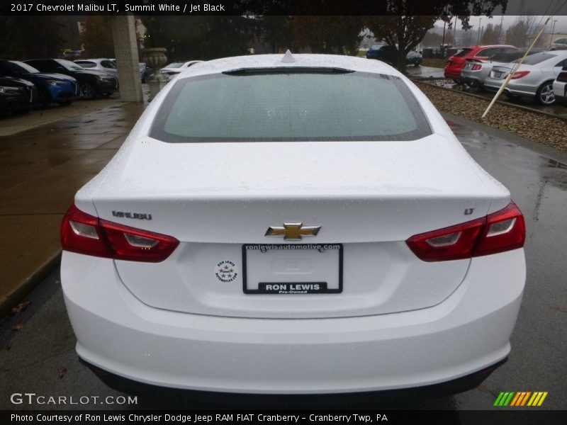 Summit White / Jet Black 2017 Chevrolet Malibu LT