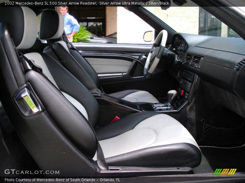 Silver Arrow Ultra Metallic / Silver/Black 2002 Mercedes-Benz SL 500 Silver Arrow Roadster