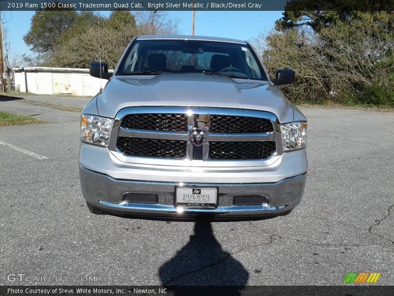 Bright Silver Metallic / Black/Diesel Gray 2019 Ram 1500 Classic Tradesman Quad Cab