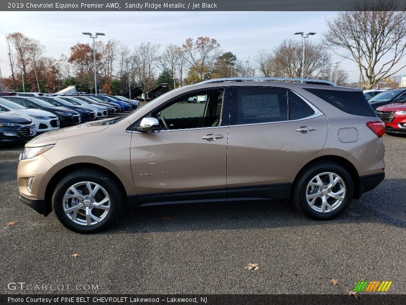 Sandy Ridge Metallic / Jet Black 2019 Chevrolet Equinox Premier AWD