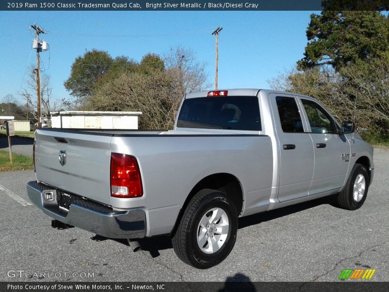 Bright Silver Metallic / Black/Diesel Gray 2019 Ram 1500 Classic Tradesman Quad Cab