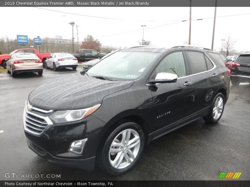 Mosaic Black Metallic / Jet Black/Brandy 2019 Chevrolet Equinox Premier AWD
