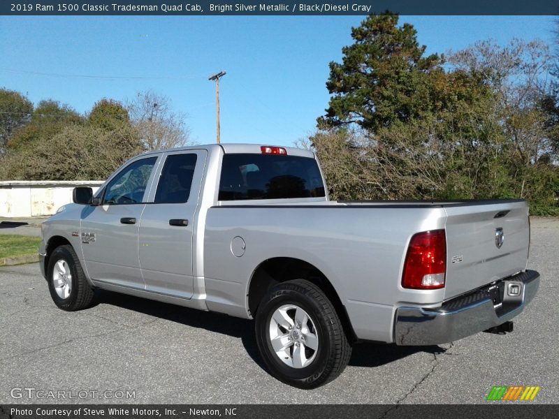 Bright Silver Metallic / Black/Diesel Gray 2019 Ram 1500 Classic Tradesman Quad Cab