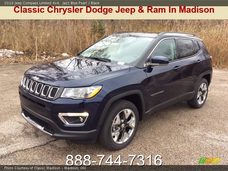 Jazz Blue Pearl / Black 2019 Jeep Compass Limited 4x4