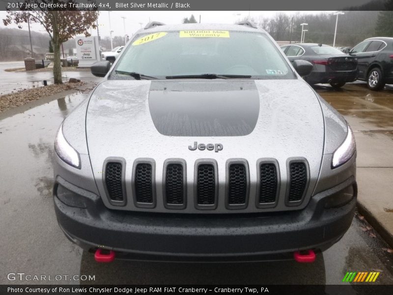 Billet Silver Metallic / Black 2017 Jeep Cherokee Trailhawk 4x4