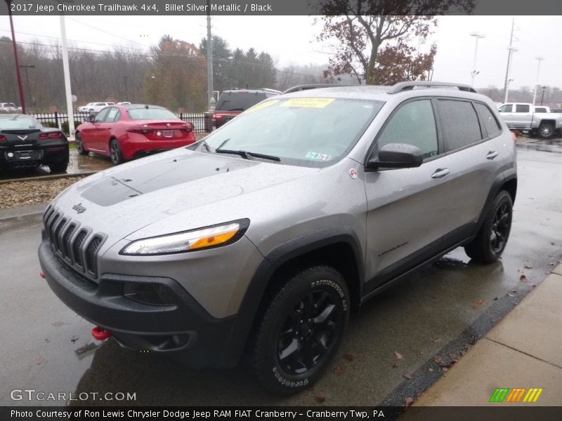 Billet Silver Metallic / Black 2017 Jeep Cherokee Trailhawk 4x4