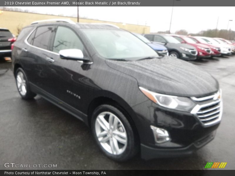 Mosaic Black Metallic / Jet Black/Brandy 2019 Chevrolet Equinox Premier AWD