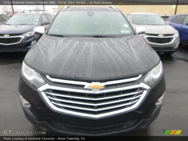 Mosaic Black Metallic / Jet Black/Brandy 2019 Chevrolet Equinox Premier AWD
