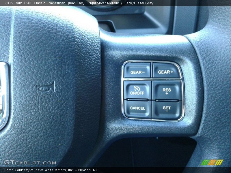 Bright Silver Metallic / Black/Diesel Gray 2019 Ram 1500 Classic Tradesman Quad Cab