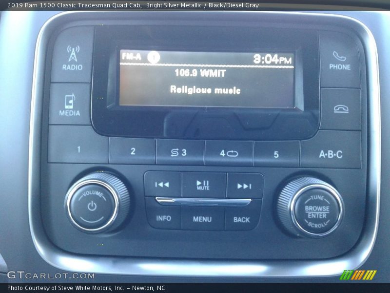 Bright Silver Metallic / Black/Diesel Gray 2019 Ram 1500 Classic Tradesman Quad Cab