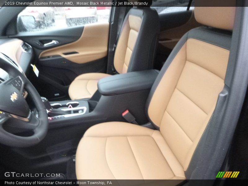Mosaic Black Metallic / Jet Black/Brandy 2019 Chevrolet Equinox Premier AWD
