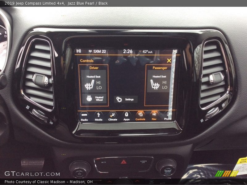 Controls of 2019 Compass Limited 4x4