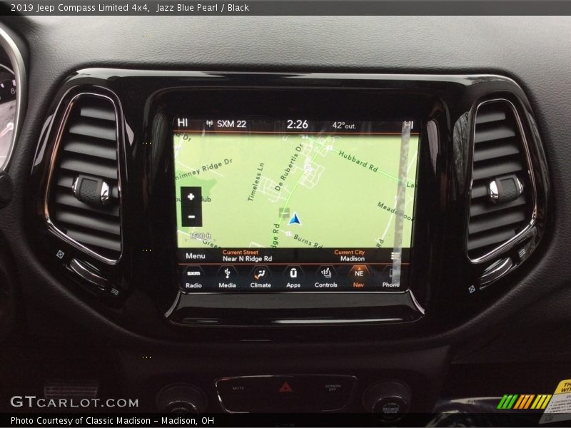 Navigation of 2019 Compass Limited 4x4