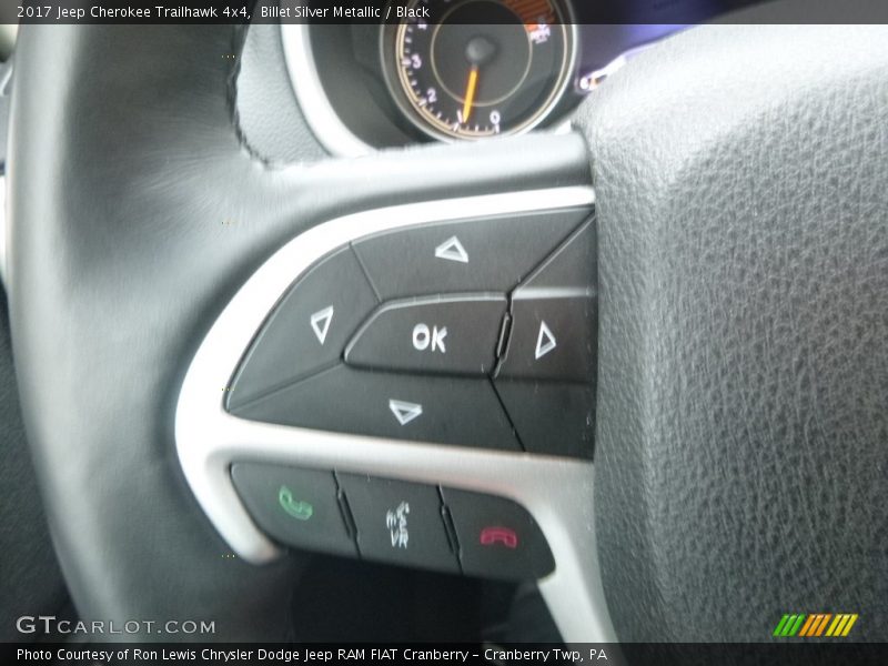 Billet Silver Metallic / Black 2017 Jeep Cherokee Trailhawk 4x4