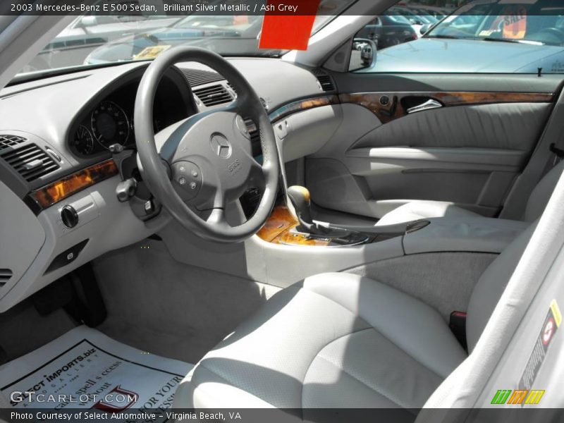 Brilliant Silver Metallic / Ash Grey 2003 Mercedes-Benz E 500 Sedan