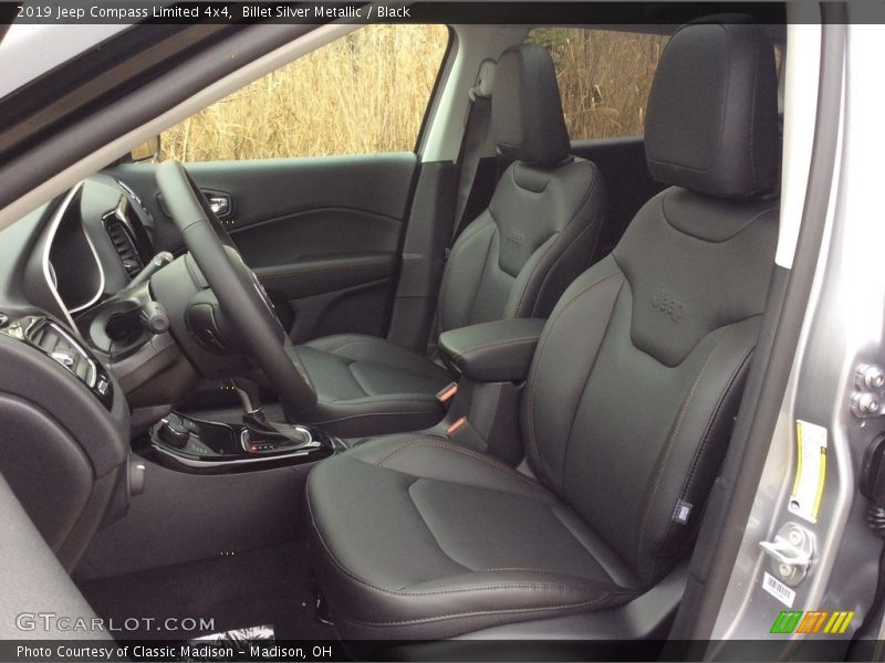 Front Seat of 2019 Compass Limited 4x4