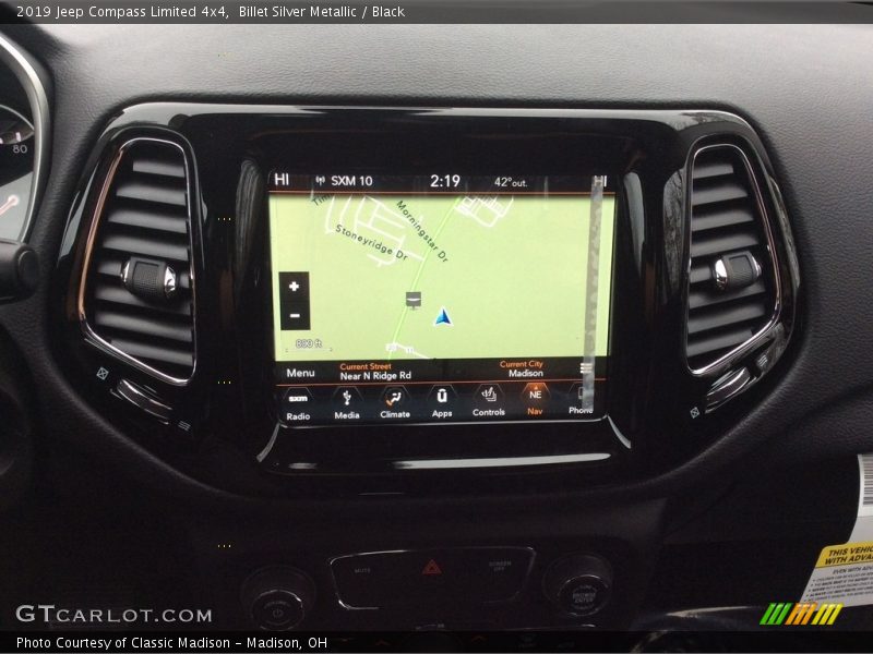 Navigation of 2019 Compass Limited 4x4