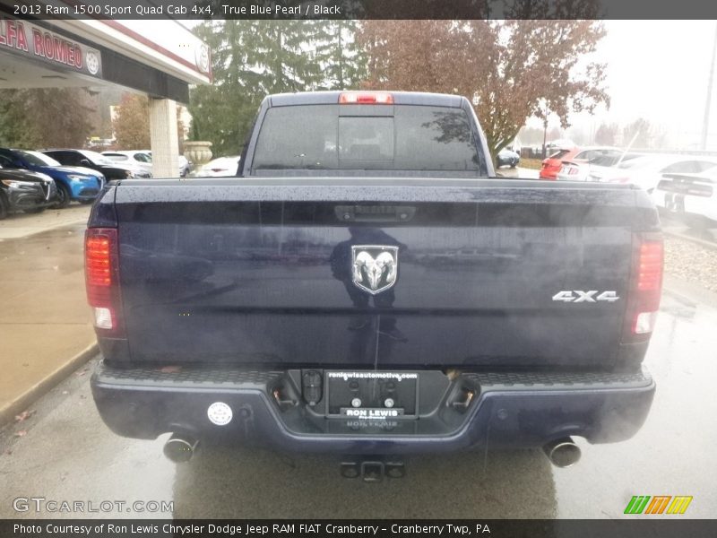 True Blue Pearl / Black 2013 Ram 1500 Sport Quad Cab 4x4