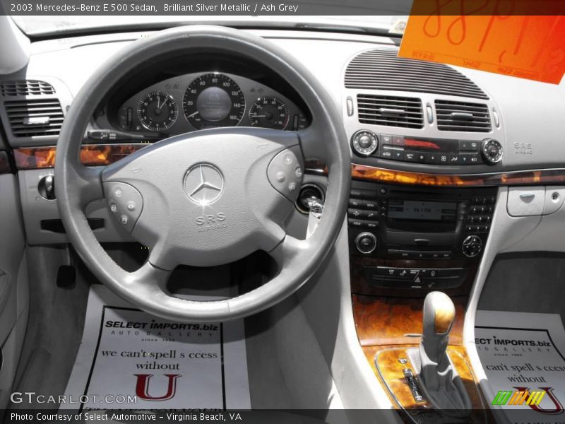 Brilliant Silver Metallic / Ash Grey 2003 Mercedes-Benz E 500 Sedan